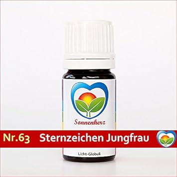 Energetische & feinstoffliche Sonnenglobuli Nr. 63 Sternzeichen Jungfrau von Sonnenherz - informierte Globuli