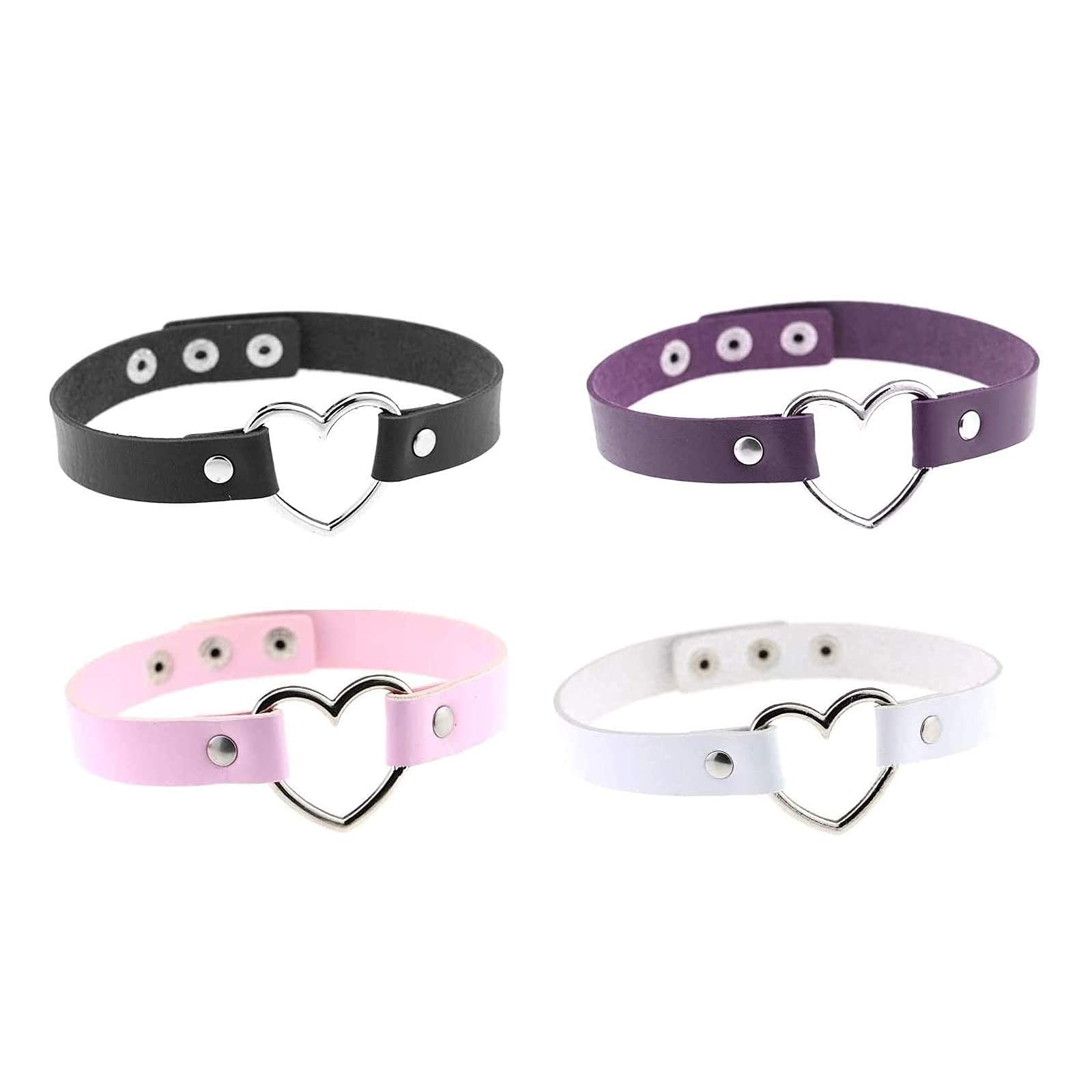 Liuxn Vintage Collar Heart Choker Necklace Set, 4 Pack …