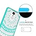 LG Aristo Case, LG Fortune/Phoenix 3/MS210 M210/k8 2017/Risio 2/ Rebel 2 LTE Case Clear,Anoke Cute Thin Slim Mandala Protective Cell Phone Cases Cover with Screen Protector for Girls Women LG LV3 Mint