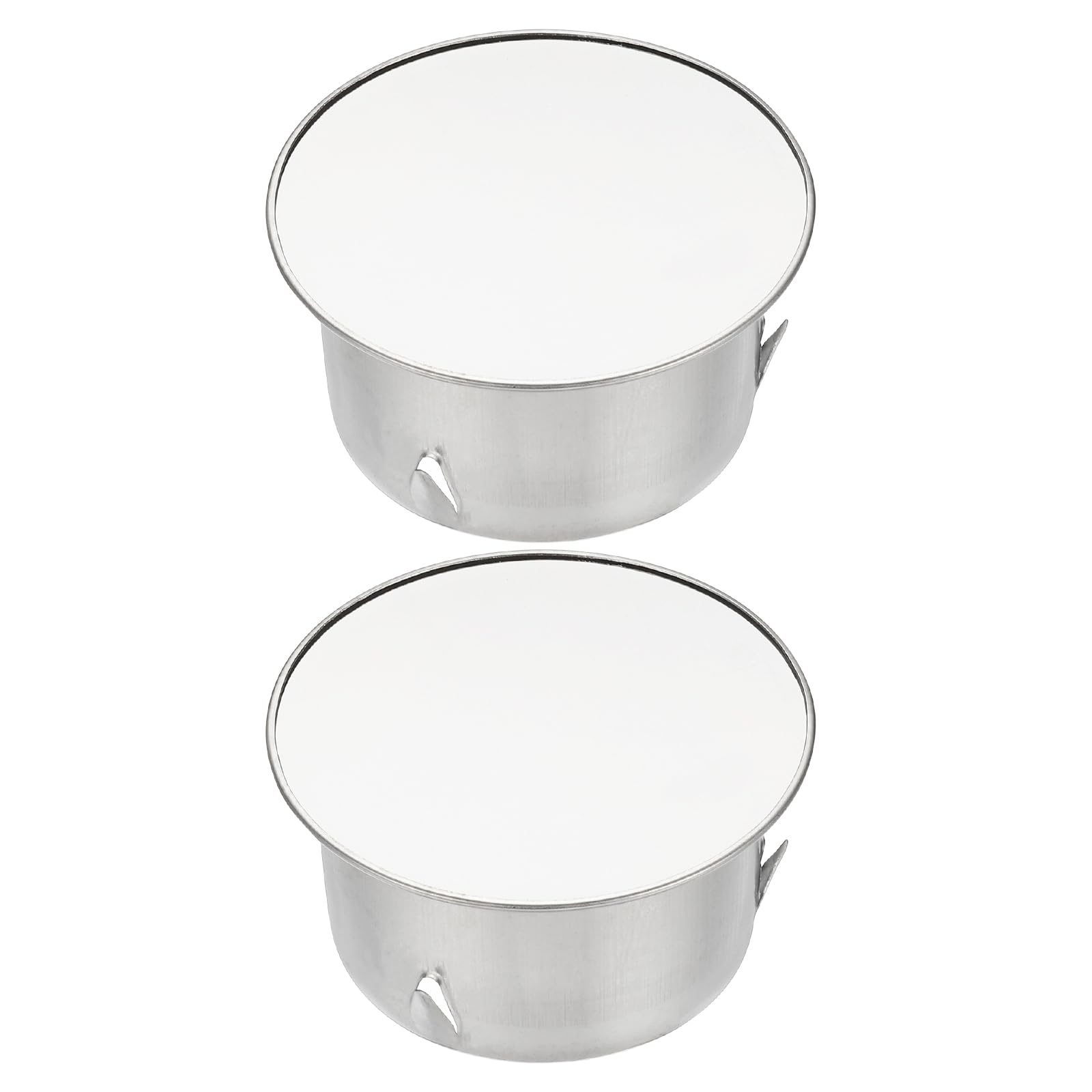 PATIKIL Chimney Hole Cap, 2 Pcs 75mm(3 Inch) Tightness Adjustable Round Stainless Steel Flue Hole Cover Stove Pipe Cap Pipe Cover for Kitchen Balcony Sewer, Silver Tone