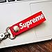 Red Sup Leather Key Chain