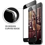 iPhone 6s 3D Screen Protector, GODOSMITH&reg; Ice Max Series Fully Coverage [3D Curved] Protector cover, Ultra Thin Anti-scratch Edge-to Edge 3D Tempered Glass Screen Protector for iPhone 6, iPhone 6s [3D Touch Compatible](Black)