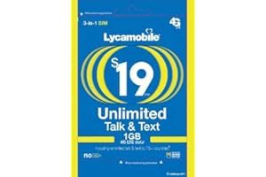 Lycamobile $19 Plan 1st Month Included SIM Card is Triple Cut Unlimited NATL Talk & Text to US Plus 75+ Countries 1GB of 4G LTE