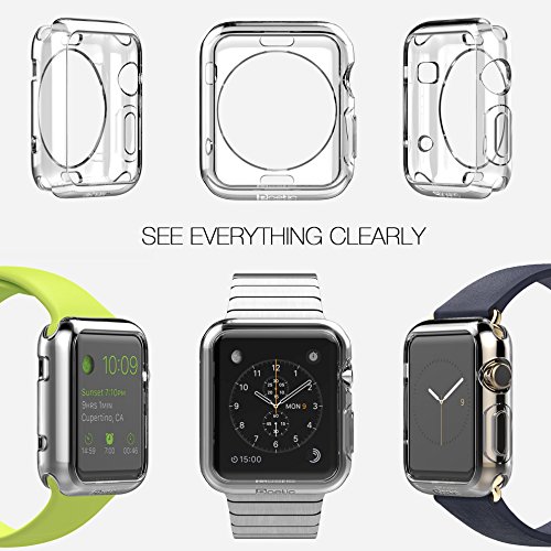 Apple Watch Case - Poetic [Clarity Series] Apple Watch 38mm Case - [Crystal Clear] Premium TPU Case for Apple Watch 38mm (2015) Crystal Clear (3-Year Manufacturer Warranty from Poetic) - Thumbnail 6