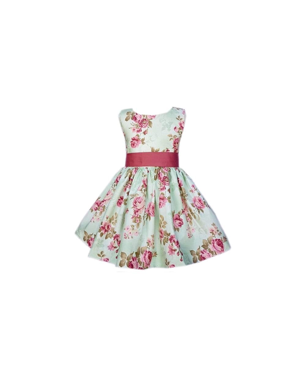 Girls Printed Knee Length Dress (1314 Years) Amazon.in Clothing