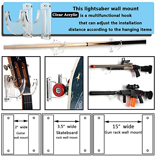 WANLIAN Sword Wall Mount Display Katana Wall Mount Lightsaber Wall