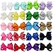 3 inch Hair Bows For Girls Boutique Clips For Girls Teens Set of 20 color