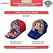 Nickelodeon Boys' Paw Patrol Baseball Cap - 2 Pack Chase, Marshall, Rubble Curved Brim Strap Back Hat (2T-7), Size 2-4T, Paw Patrol Blue/Red