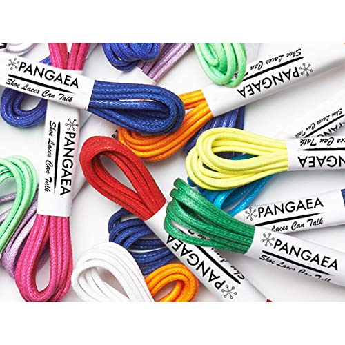 [2 Pairs] Pack Waxed Round Oxford Shoe Laces for Dress Shoes Chukka 3/32" Thin - Thumbnail 7
