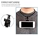 Hands-Free Phone Holder for Streaming - Hanging-On Neck Smartphone Stand for Point of View Photographing or Facebook Live, Selfie Stick Smartphone Holder Easily Picture Video Recording(Black)