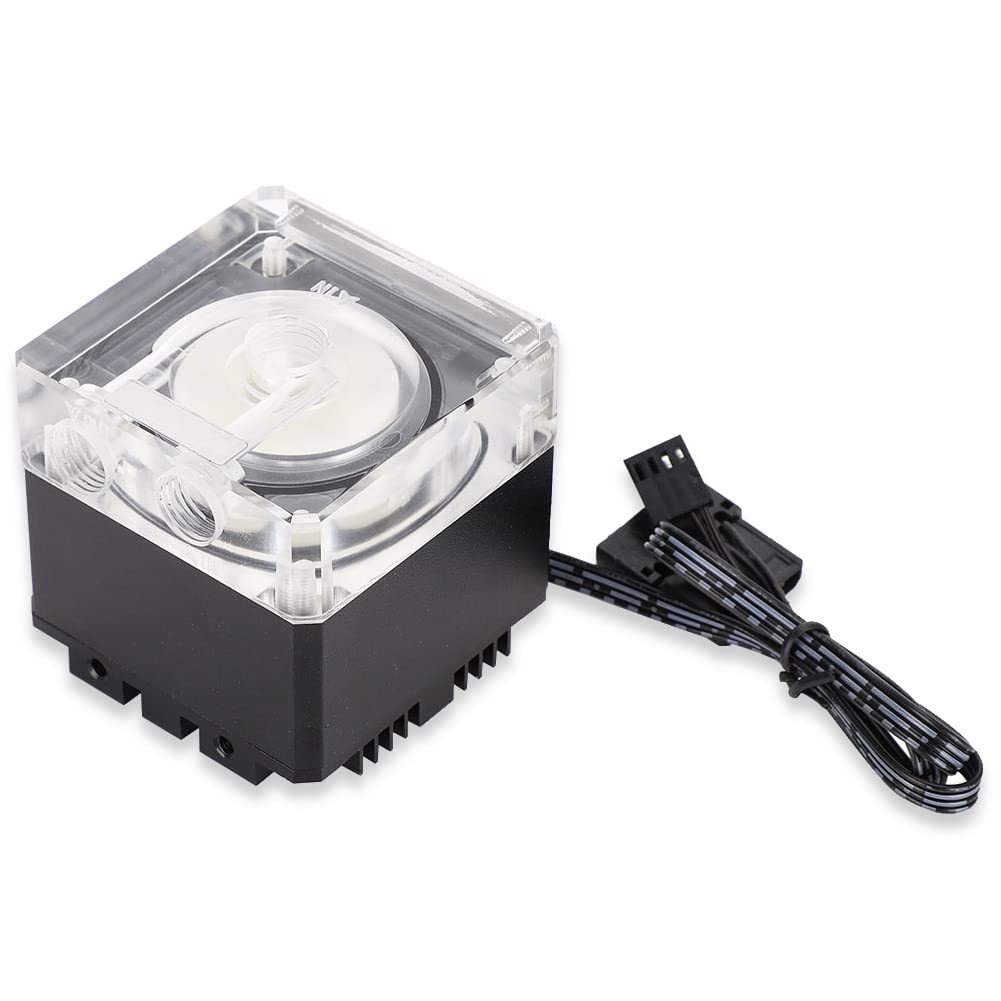 Richer-R CPU Water Cooling Pump, 3.5m Head, 800L/H Flow, 3000RPM, PC Compatible, Black