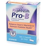 RepHresh Pro-B Vaginal Probiotic Feminine Supplement One Bottle 30 count