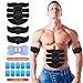 UYGHHK Abs Stimulator Muscle Trainer Ultimate Abs Stimulator Muscle Toner Toning Belt EMS ABS Toner Fitness Equipment for Abdomen/Arm/Leg + Butterfly Massager,10 Extra Gel Pads