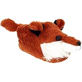 Happy Feet Slippers Fox Animal Slippers for Adults and Kids, Cozy and Comfortable, As Seen on Shark Tank (Large)