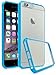 iPhone 7 Plus Cases 3 pack , Bastex Slim Fit Flexible Clear Transparent Rubber Back Cover Fused Bumper Snap Case for Apple iPhone 7 Plus - Sky Blue/White/Purple