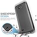 LG X Power 2 M320 / LG Fiesta LTE/LG X Charge/LG Fiesta 2 Case, [Tempered Glass Screen Protector] Dual Layer Hybrid Shockproof Drop Protection Rugged Phone Case Armor Cover (Black)