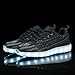 BEGT Kids Boys Girls LED Shoes Breathable Light Up USB Charging Sneakers For Daily Wear/Jogging/Walking