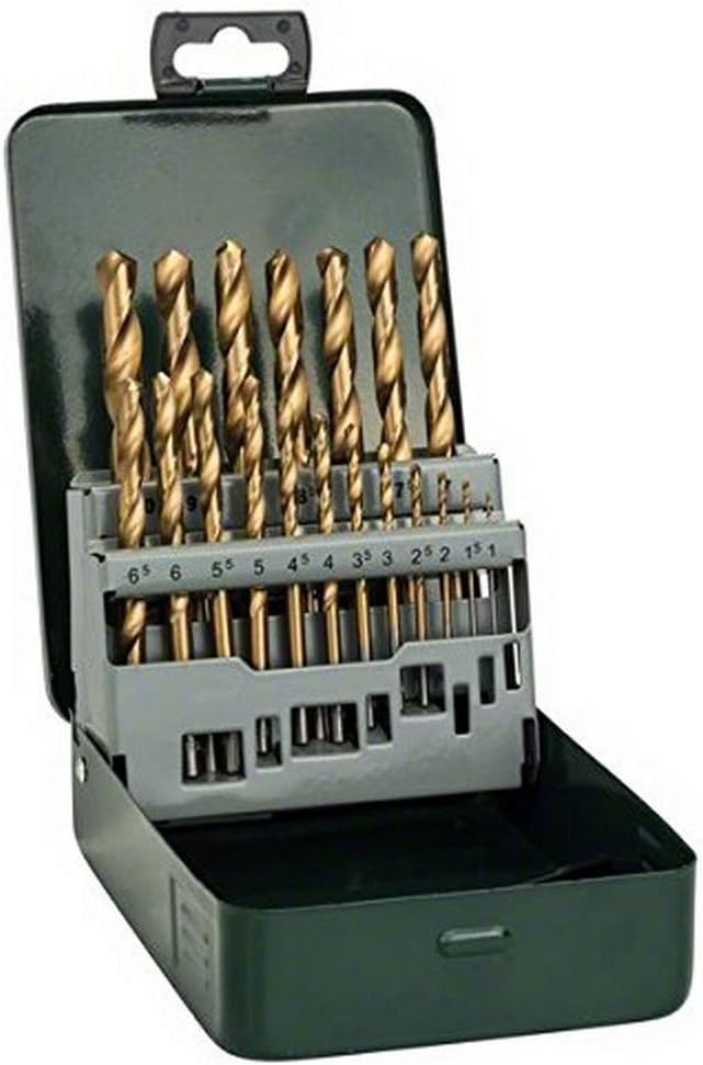 Bosch 19 Pcs HSS-TiN Metal Drill Bit Set Ø1-10mm with Box