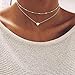 Party Necklaces,Hemlock Fashion Women Multilayer Love Heart Pendant Necklace Chain Jewelry (Silver)