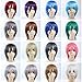 Angelaicos Lolita Harajuku Style Halloweeen Anime Cosplay Party Costume Full Wigs