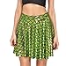 Fish Scales Skirts Women Casual Cute Mermaid Mini Flared Skater skirt