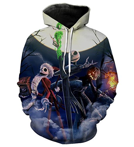SWAG HIPSTER Skull Ghost Halloween Hoodie Clothing 3D Printed Hoody Tops Sweat Tracksuit, 5XL