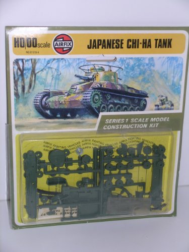 Airfix HO OO Scale Japanese Chi-Ha Tank Plastic Bagged Model Kit #01319-4