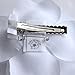 Sara Monica Flower Hair Clip and Pin: Snow Rose: Made in the USA (Ivory)