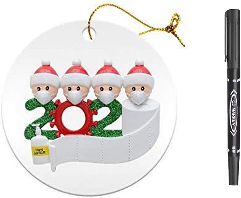 Amazon Com Kw Kidswa Diy Personalized Name Christmas Decor Kit 2020 Family Customized Christmas Decoration Kit Creative Gift For 2 5 Family Pen 4 Home Kitchen