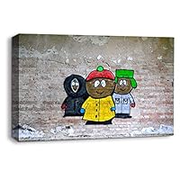 Canvas Wall Art Creative Graffiti Canvas Prints Home Artwork Decoration for Living Room Bedroom - 12x18 inches