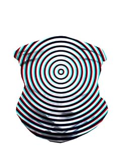 iHeartRaves Optical Illusion Seamless Rave Mask Bandana