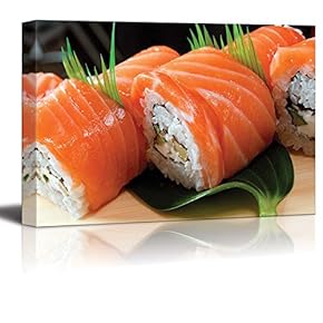 Japanese Sushi Traditional Japanese Food roll Made of...