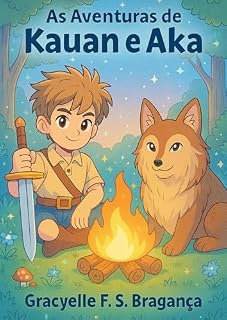 Livro As Aventuras de Kauan e Aka – Para Colorir: Livro de colorir com narrativa infantil em PDF digital para estimular a imaginação e a criatividade