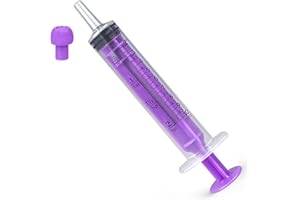 JIAYOUSHOT 20Pack 10ml Plastic Syringe with Cap Individually Packge Sealed,Liquid Measuring Syringe Suitable for Industrial Scientific Labs,Feeding Pet