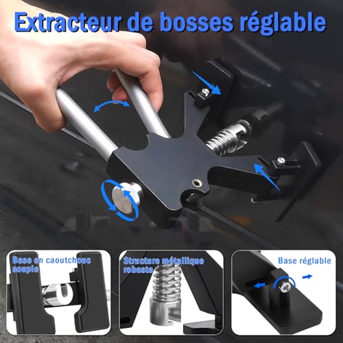 PDR TOOLS Car Paintless Dent Repair Kit - Body Dent Repair Tools with Hammer Puller, Suction Cups & Accessories, Body Repair Kit for Metal Surfaces