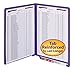 Smead Watershed/CutLess End Tab Fastener File Folder, Reinforced Straight-Cut Tab, 2 Fasteners, Letter Size, Purple, 50 per Box (25550)
