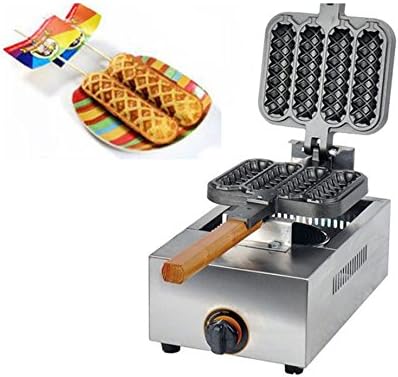 TECHTONGDA Commercial USE Non-stick LPG Gas Lolly Waffle Maker Baking Machine 4pcs/time(item# 290004)