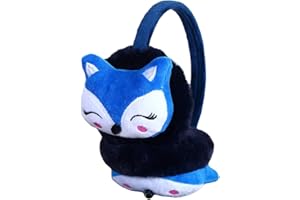 PURFANREE Kids Winter Earmuffs Plush Warm Cute Fox Ear Warmers Earflap Cute Cartoon Earmuff for Boys Girls Baby Toddlers