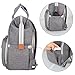 LUXJA Breast Pump Bag with Compartments for Cooler Bag and Laptop, Breast Pump Backpack with 2 Options for Wearing (Fits Most Major Breast Pump, Suitable for Working Mothers), Gray