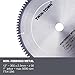 TWIN-TOWN 12-Inch 96 Tooth TCG Aluminum Cutting Saw Blade for Miter/Table Saws - Precision Circular Saw Blades for Aluminum, Plastics, Non-Ferrous Metals with 1