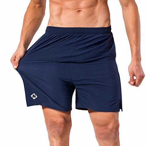 Naviskin Men's 5" Quick Dry Running Shorts Workout Athletic Outdoor