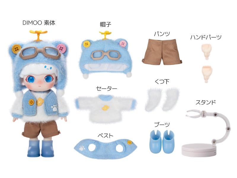 Mua POPMART DIMOO Pilot Bear Action Figure, Popmart Gacha Blind