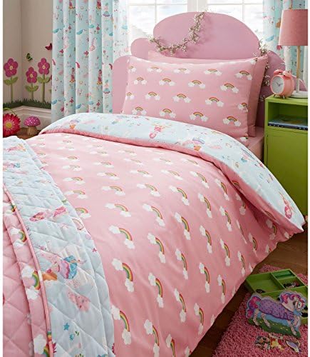 Magical Unicorn Junior/Toddler Duvet and Pillowcase + FREE Small Foil Unicorn Stickers
