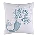 C & F Enterprises Cora Blue Square Mermaid Pillow