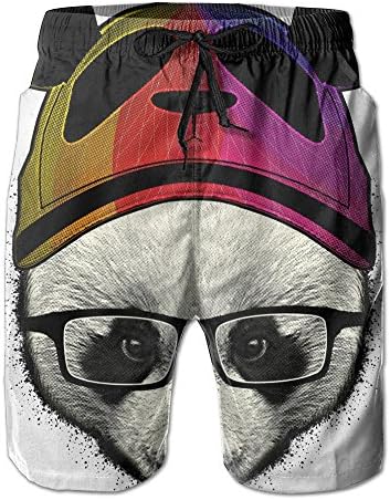 Novelty Men's Panda Beach Shorts Bathing Suits Summer Tropical Quick Dry Board Shorts X-Large