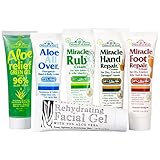 Miracle Assortment 6-Pack - Miracle Foot Repair, Miracle Hand Repair, Miracle Rub, Aloe All Over, Aloe Relief, Rehydrating Facial Gel