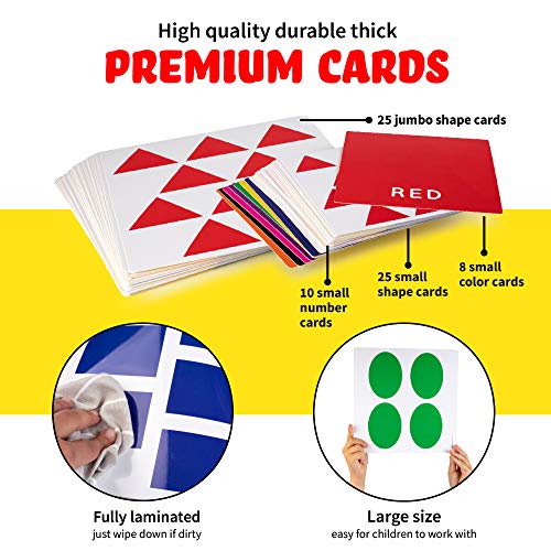 SPARK INNOVATIONS Shapes, Colors, Counting Floor Game, Large Flash