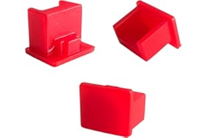 WXZRLIU 20pcs RJ45 Jack Dust Cover, Cap, Protector,Plastic RJ45 A Female Anti-Dust Plug Ethernet Hub Port Protector for RJ45 Female Port (Red)