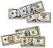 Six Packs of Best Real looking Play Money, Smaller Size 4.8