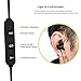 DUTISON Bluetooth Headphones Wireless Stereo Sports Magnetic Earbuds Sweatproof for Running with Mic for iPhone Samsung Huawei Bluetooth 4.1 CVC 6.0 Noise Cancelling (Black)